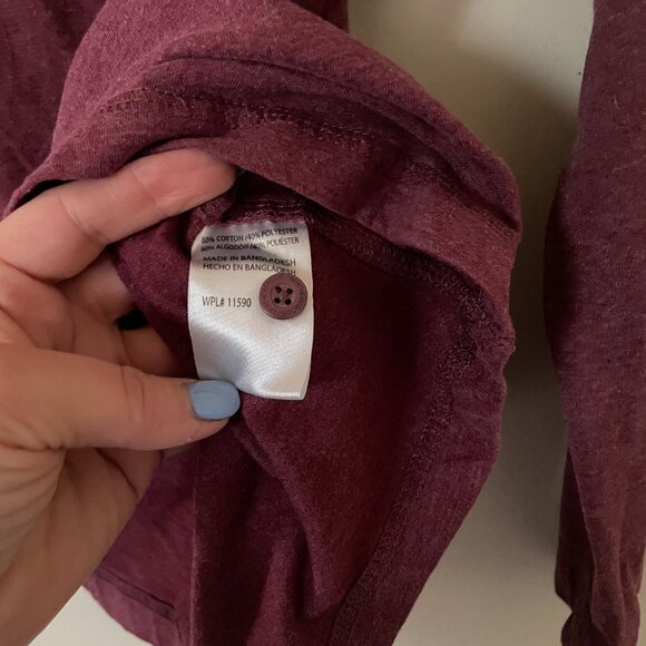 Soft classic long sleeve T- shirt, Button front sweater - Picture 6 of 7